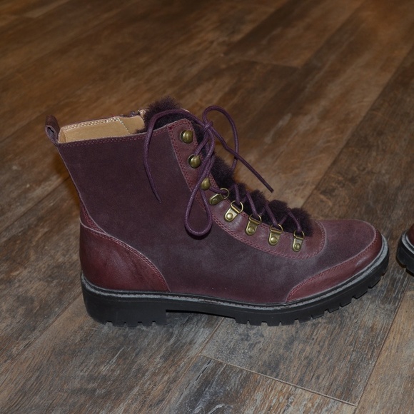 NEW -Lucky Brand Maroon Boot - Picture 5 of 10